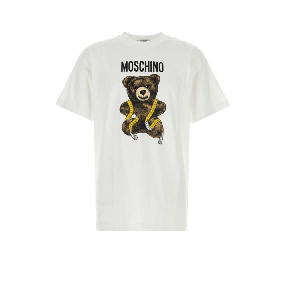 Moschino Men White Cotton T-Shirt